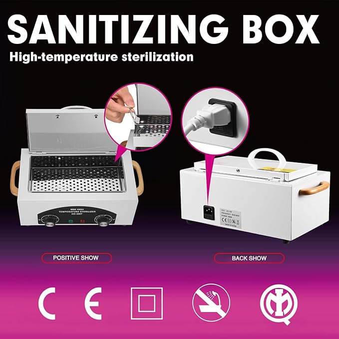 High Temperature Sterilizer Autoclave Machine 110V 300W Nail Tool Sterilizer - Image 9