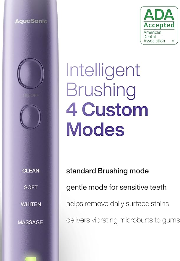 Aquasonic Vibe Series Ultra-Whitening Toothbrush – ADA Accepted Electric - Image 4