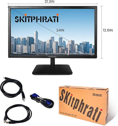 SKitphrati 21.5 Inch Touchscreen Monitor FHD 1920x1080p IPS Screen, VESA Support - Image 7