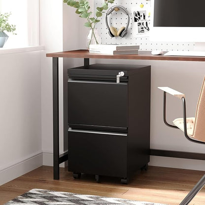 Letaya 2 Drawer Mobile File Cabinet - Image 2