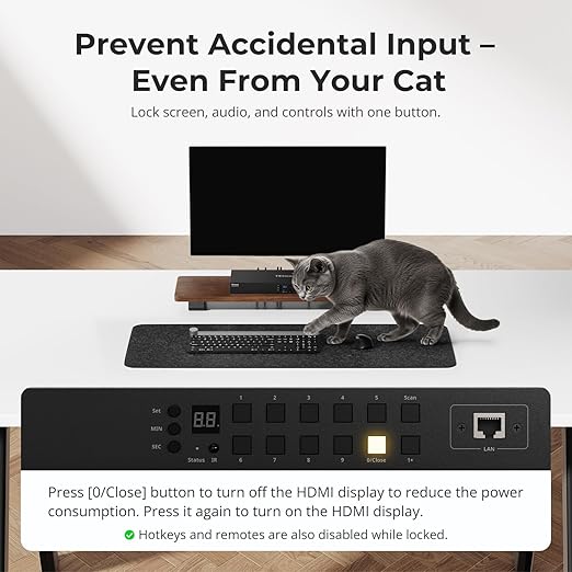 TESmart 16X1 HDMI KVM Switch USB 3.0, 4K@60Hz Rackmount KVM 16 Port - Image 7