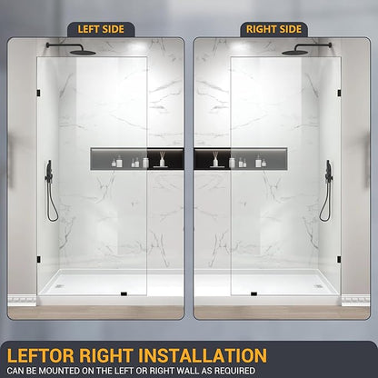 22" W×78.75" H Shower Glass Panel, 3/8" Thick Clear Tempered Glass Panel - Image 6