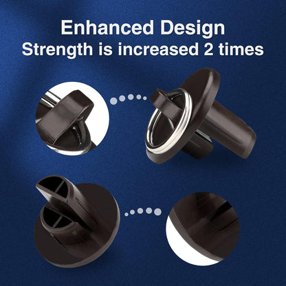 Sun Shade Parts Replacement Parts End Cap with Ring,Double Strength | Weather Resistance,Compatible with Coolaroo Exterior Roller Shade Blinds(Brown,1 Pair)