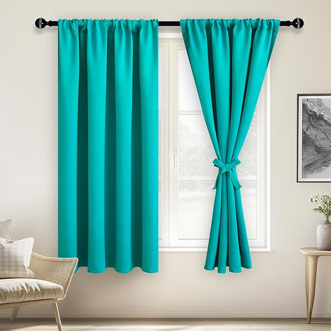 JIUZHEN Blackout Curtains for Bedroom– Thermal Insulated, Noise Reducing Room by JIUZHEN