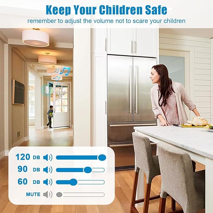 SanJie Adjustable Volume Door Alarm Sensor - Image 2