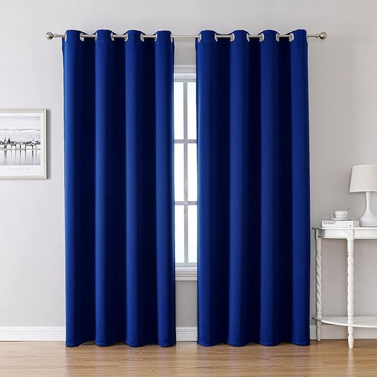 ChrisDowa Blackout Curtains 80 Inches Long 2 Panels Set by ChrisDowa