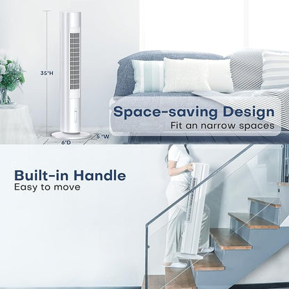MYICY Evaporative Air Cooler, 25ft Remote, Smart Timer & Water Tank, Portable - Image 9