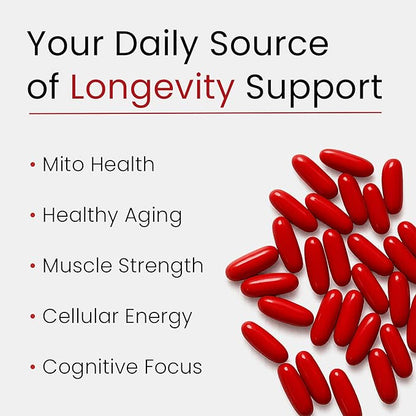 Urolithin A Supplement with NAD, Resveratrol, PQQ – 5-in-1 Longevity Complex to - Image 4