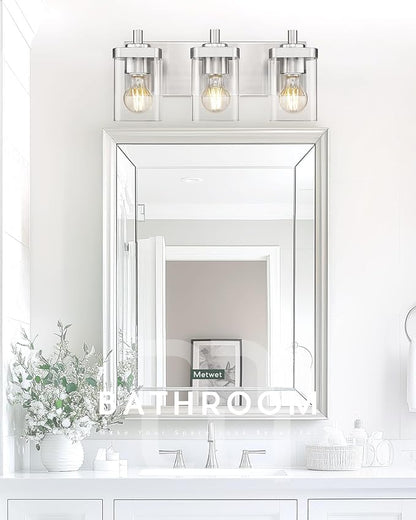 METWET Bathroom Light Fixtures, 3-Light Vanity Light - Image 6