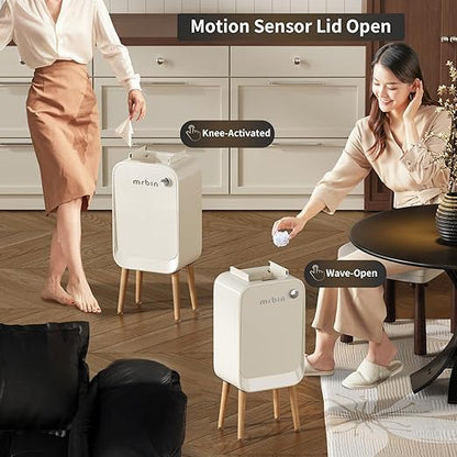 MRBIN Motion Sensor Trash Can Bathroom - Image 2