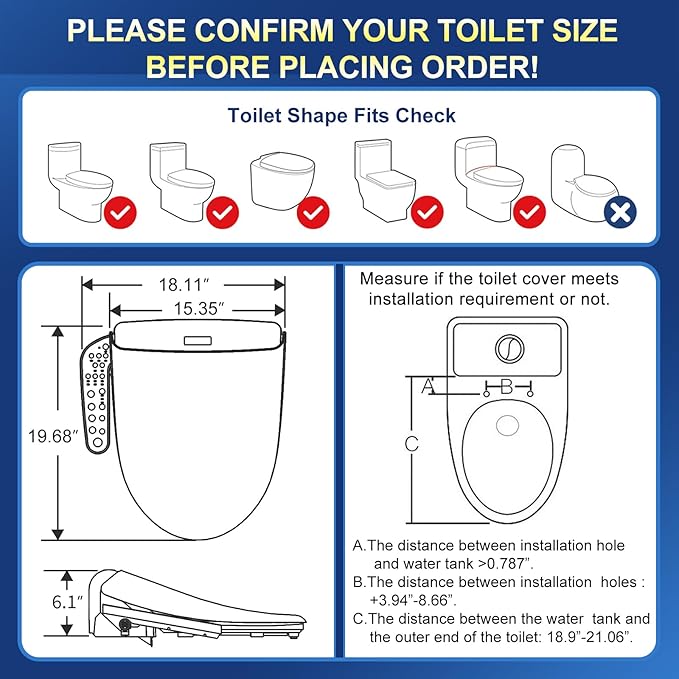 KERDE 08 Smart Electric Bidet Toilet Seat - Image 6