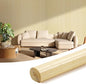 OUZUGIE 1 Pack 96x24 Inch Natural Bamboo Wall Panel – Raw Pole Wrap Paneling by OUZUGIE