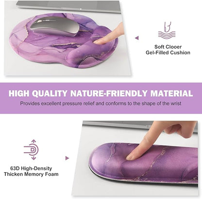 ToLuLu Desk Mat, XXL Large Mouse Pad Wrist Support Set，4 in1 Gaming Mousepad - Image 4