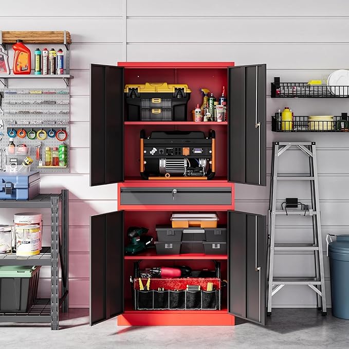 Letaya Metal Garage Storage Cabinet - Image 6