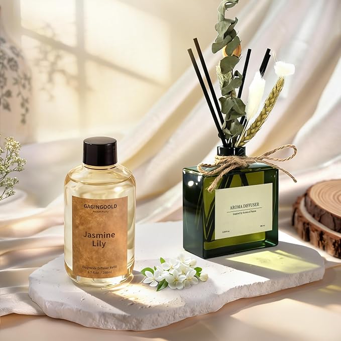 Jasmine Lily Scented Reed Diffuser Oil Refill - Image 3