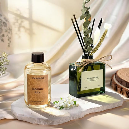 Jasmine Lily Scented Reed Diffuser Oil Refill - Image 3