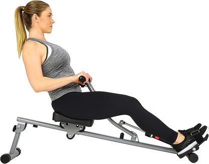 Sunny Health & Fitness Compact Adjustable Rowing Machine - Image 8