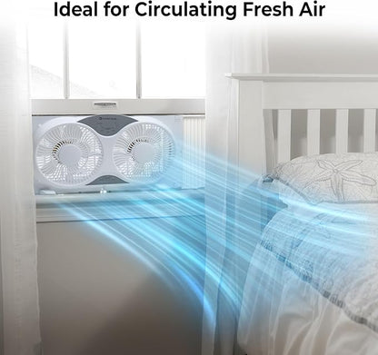Comfort Zone Twin Window Fan - Image 3