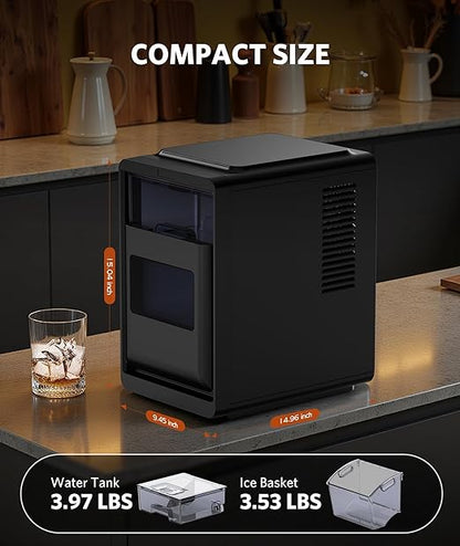 COWSAR Crescent Ice Maker Countertop, 27 Lbs/24H Portable Crescent Ice Machine - Image 6
