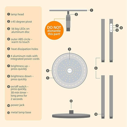 TROND Floor Lamp, 5000LM Super Bright Sky LED Modern Torchiere Standing Lamp - Image 8