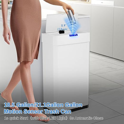 AthLike Sensor Trash Can, Touchless Motion Sensor Trash Bin, Smart Automatic - Image 3