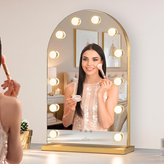 LUXFURNI Hollywood Mirror with Lights Makeup Mirror - Image 7