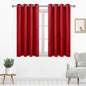 DWCN Red Christmas Curtains for Living Room, Short Blackout Drapes for Small by DWCN