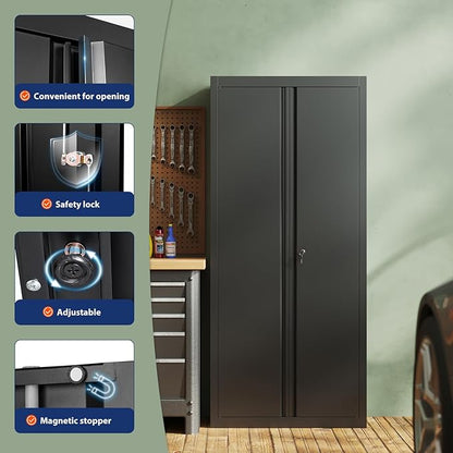 Yizosh Metal Garage Storage Cabinet - Image 4