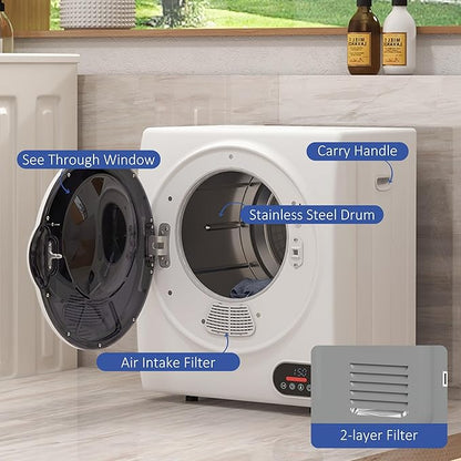 HOMCOM Portable Clothes Dryer, Compact Laundry Dryer - Image 4