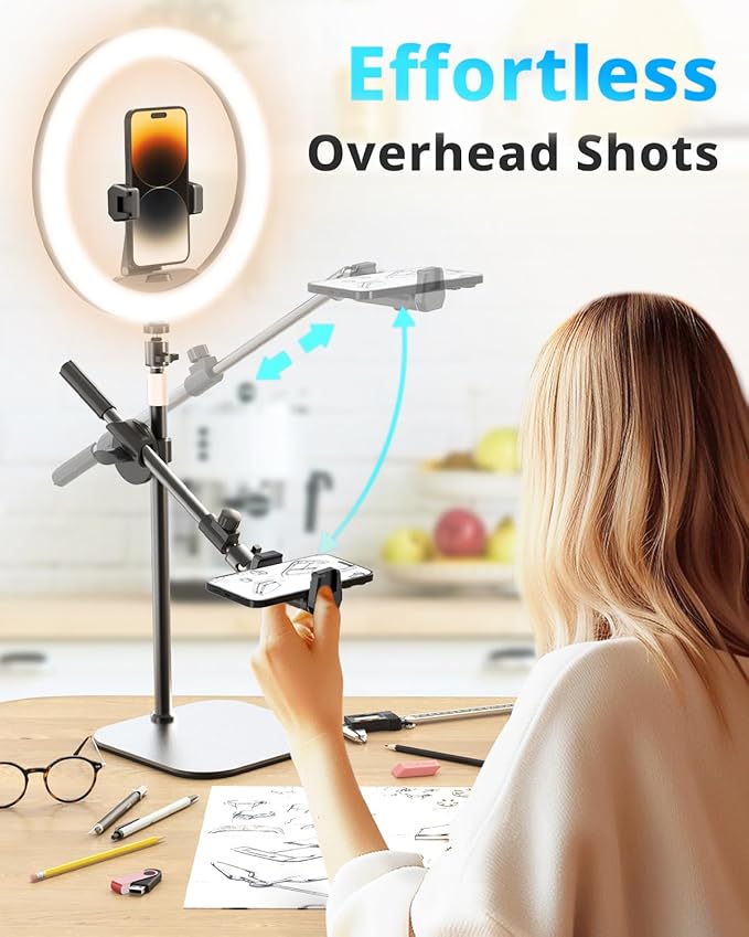 UBeesize 12" Desk Ring Light - Image 2