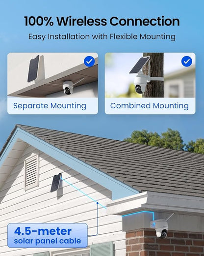 REOLINK First 4K Solar Security Cameras Wireless Outdoor, Argus PT Ultra+Solar - Image 5