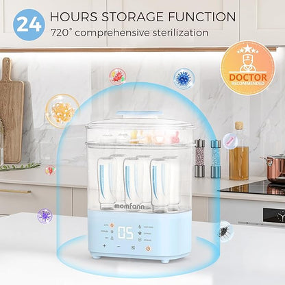 Bottle Sterilizer and Dryer, All-in-One Electric Steam Sterilizer Bottle - Image 5