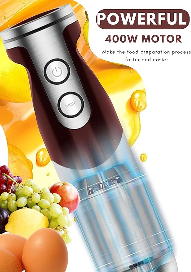 MEGAWISE new Hand Blender Series Single Hand Blender, no attachments, Includes - Image 3