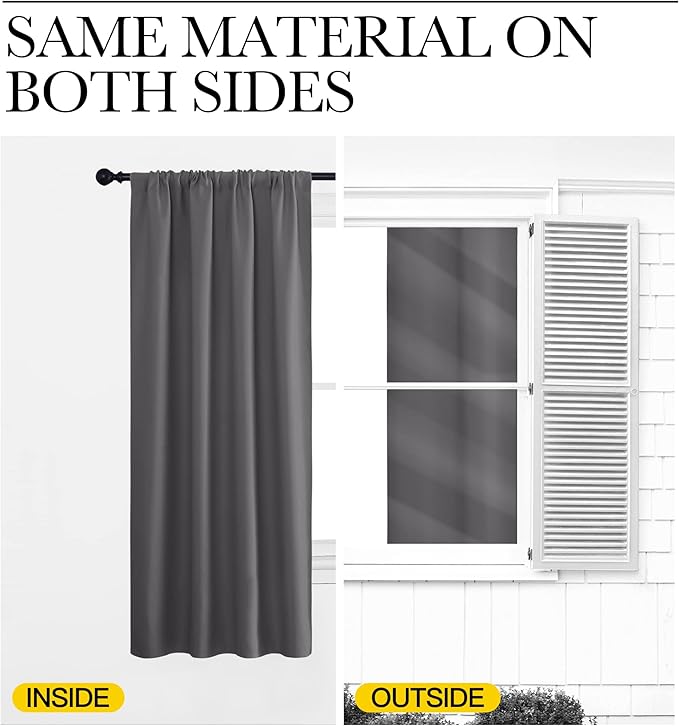 NICETOWN Blackout Curtain Panels - Image 5