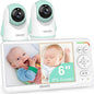 OKAIDI Baby Monitor with 2 Cameras and Audio, Video Baby Monitor with 6'' IPS by OKAIDIVideoBabyMonitor