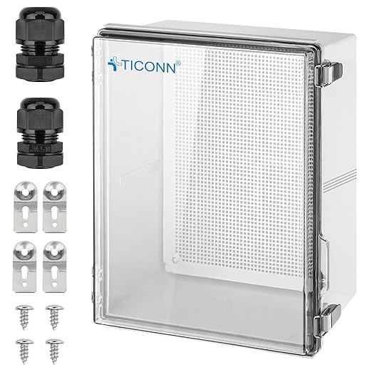 TICONN Waterproof Electrical Junction Box IP67 ABS Plastic Enclosure by TICONN