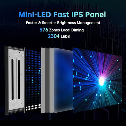 KTC 27 Inch 4K Mini LED Monitor, Fast IPS, HDR1000 160Hz 144Hz Gaming Monitor - Image 2