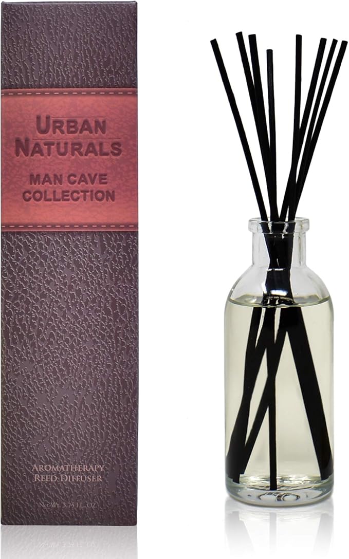 Urban Naturals Leather Mahogany Reed Diffuser Oil Set - Image 2