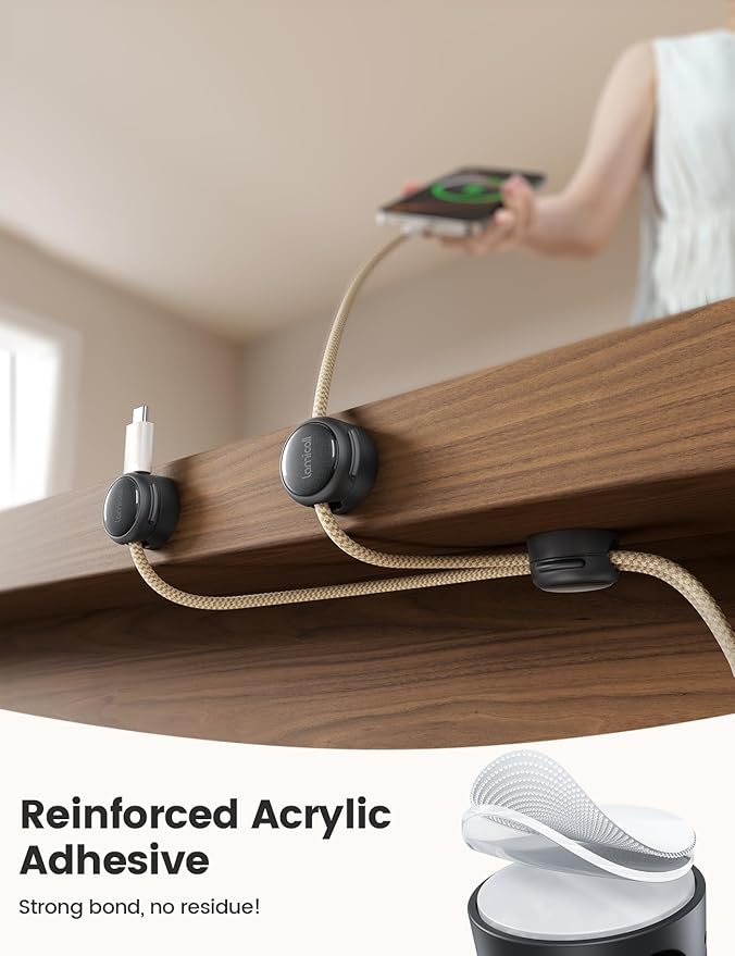 12Pack Magnetic Cord Organizer Cable Clips - Image 3