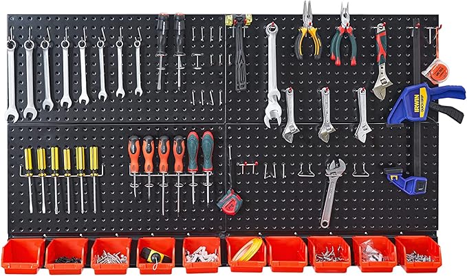 Ultrawall Pegboard Wall Organizer, Garage Storage System by UltrawallGarageToolsOrganizer