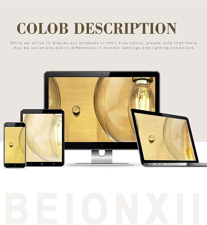 Beionxii 4-Light Bathroom Vanity Light Fixtures, 3 Light Brushed Gold Bathroom - Image 8