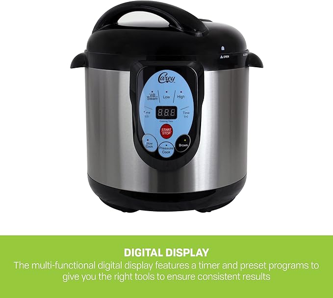 CAREY DPC-9SS Smart Electric Pressure Cooker and Canner, Stainless Steel - Image 5