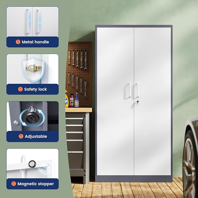 Yizosh Metal Storage Cabinet - Image 4
