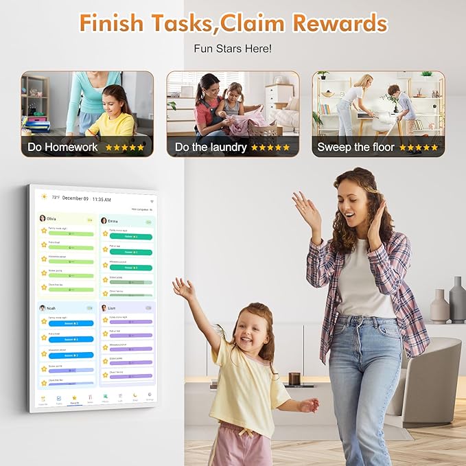 24" Digital Calendar Picture-Frame for-Meal-Planner - Image 3