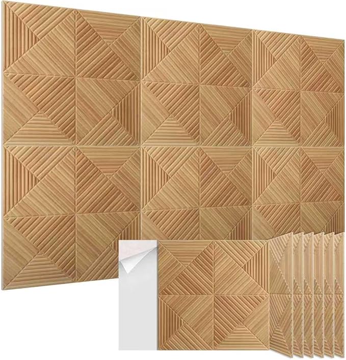6 Pack Large Acoustic Panels, 23.6 x 23.6 Inches Soundproof Wall Panels by EVENRISING