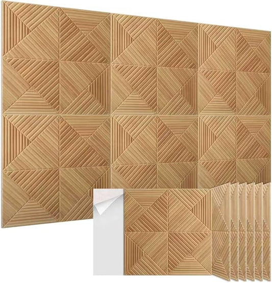 6 Pack Large Acoustic Panels, 23.6 x 23.6 Inches Soundproof Wall Panels by EVENRISING