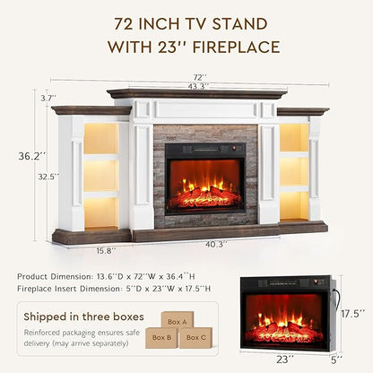 LGHM 72" Electric Fireplace - Image 8