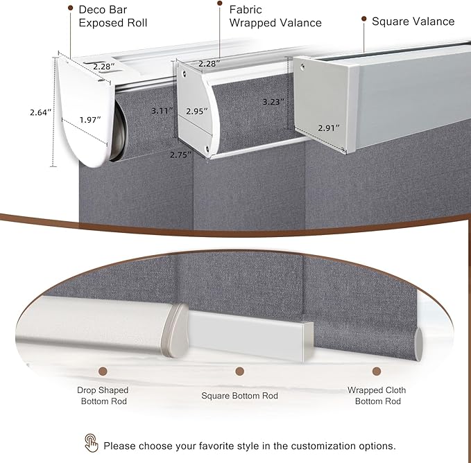Motorized Roller Shade: Blackout, Electric Blinds, Compatible - Image 7