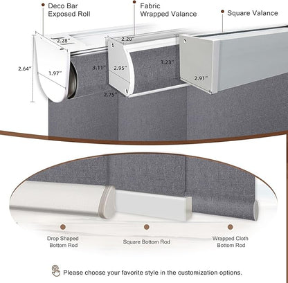 Motorized Roller Shade: Blackout, Electric Blinds, Compatible - Image 7