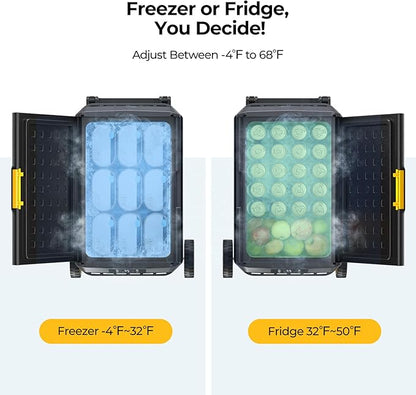 BougeRV 12 Volt Car Refrigerator, CRS 42 Quart Portable Fridge Freezer - Image 3
